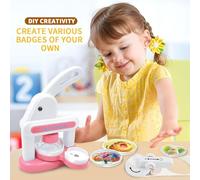 Kit Máquina para Hacer Pins - Accesorios para Crear Insignias - Máquina de Hacer Botones - para Proyectos de Bricolaje y Decoración en Actividades Familiares