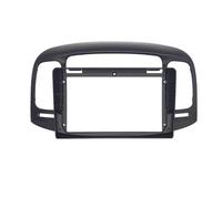 Kit Marco Y Placa Adaptadora Radio Coche 2 DIN DVD Estéreo Panel Instrumentos Instalación Tablero Embellecedor para Hyundai para Accent 2009-2012 POMPOMPUR(Black)