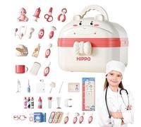 Kit médico para niños,Kit médico para niños - Juega al juego de doctor para niños | Juego de ficción de doctor para niños, juego de juegos de rol, juego de juego para niños con estuche