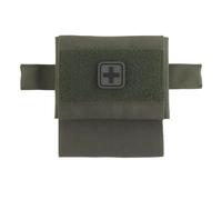 Kit médico táctico 1FAK, kit de t.rauma compacto, compatible con cinturón MOLLE, botiquín de primeros auxilios con soporte para t0rniquete para caza con airsoft (Green)