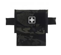 Kit médico táctico 1FAK, kit de t.rauma compacto, compatible con cinturón MOLLE, botiquín de primeros auxilios con soporte para t0rniquete para caza con airsoft (BCP)
