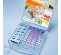 Kit medidor del pH y cloro o bromo para el analisis del agua de la piscina. Pooltester de 40 pastillas.