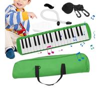 Kit melodica de 37 teclas, instrumento musical melodica de 37 teclas | Piano de aire divertido | Instrumento melodica de teclado soplado, instrumento musical portátil con teclado de piano de aire para