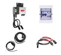 Kit Micro Inversor + Magnetotérmico + Cables Eléctricos para Balcón Fotovoltaico