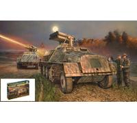 KIT MODELO CARRO ARMADO ITALERI PANZERWERFER 42 15 CM EN SWS ESCALA 1/35