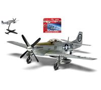 KIT MODELO DE AVIÓN AIRFIX NORTH AMERICAN P51D MUSTANG PEQUEÑO JUEGO DE INICI...