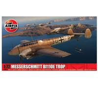 KIT MODELO DE AVIÓN ESTÁTICO AIRFIX MESSERSCHMITT BF110E E-2 TROP ESCALA 1:72