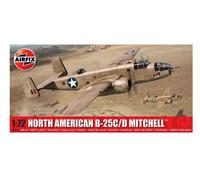 KIT MODELO DE AVIÓN ESTÁTICO AIRFIX NORTH AMERICAN B-25C D MITCHELL ESCALA 1:72