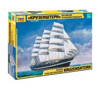 KIT MODELO DE BARCO ESTÁTICO ZVEZDA KRUSENSTERN VELERO ESCALA 1:200