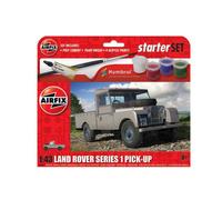 KIT MODELO DE COCHE AIRFIX LAND ROVER SERIE 1 JUEGO DE ARRANQUE PEQUEÑO ESCAL...