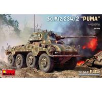 KIT MODELO MILITAR ESTÁTICO MINIART TANQUE SD.KFZ.234/2 PUMA ESCALA 1:35