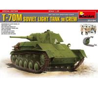 KIT MODELO MILITAR MINIART TANQUE DE LUZ T-70 SOVIET ESCALA 1/35