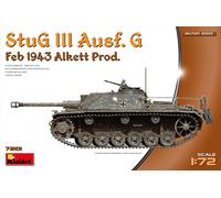 KIT MODELO MILITAR MINIART TANQUE STUG III AUSF.G FEBRERO 1943 PROD. 1/72