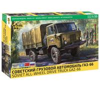 KIT MODELO MILITAR ZVEZDA GAZ-66 4X4 CAMIÓN MILITAR ESCALA 1:35