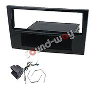 Kit Montage autoradio 2 DIN Avec encadrement pour Opel Corsa Zafira Astra Antara 2006 Glossy Black