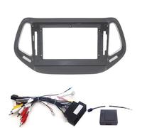 Kit Montaje Autoradio Kit De Marco Instalación Radio Coche para Jeep para Compass 2017 2018 2019 Estéreo para Reajuste Dash Fascia Embellecedor Placa Frontal