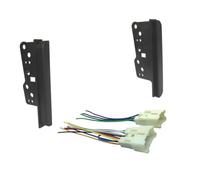 Kit montaje autorradio Para Toyota para HiACE 2005-2011 | Soportes radio Panel estéreo Fascia DVD Montaje en tablero Embellecedor(Brackets with cable)
