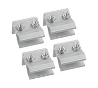 Kit Montaje Panel Solar Aluminio Ligero Anti-Oxidación(4pcs) | Aluminio ligero, acabado mil, anti-corrosión, para ideal RV barco para techo, montaje simple