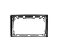 Kit Montaje Tablero Con Marco GPS Para Radio Fascia 9 Pulgadas Accesorios Bisel Para TOYOTA Para ProAce 2013-2016 Panel instrumentos automotrices(Plata)