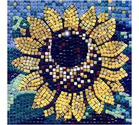 kit mosaico DIY manualidades, 20x20cm Girasol
