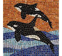 kit mosaico DIY manualidades, 20x20cm Orca 2