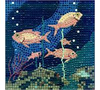 kit mosaico DIY manualidades, 20x20cm Pez 3