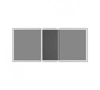 Kit mosquitera extensible H 70 cm x 100 cm aluminio blanco sin taladrar