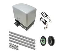 Kit motor para puerta corredera residencial S600 con cremallera de acero, 2 mandos a distancia y fotocélula. Puertas hasta 600kg de peso. (Kit de motor con cremallera acero 30x12)