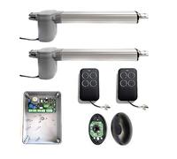 Kit motorizacion para puertas batientes de uso residencial, con cuadro de control y mandos a distancia. Fabricado en Italia, robusto, sencillo y facil de instalar. (KIT DE 2 HOJAS)