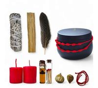 Kit Mstico de Ritual de Amor San Valentn - La Magia Blanca del Amor - Sahumerios, Velas y Amuletos para Celebrar el Amor - Ritual Guiado - Scent: Palo Santo y Salvia Blanca