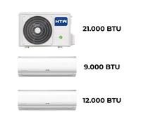 Kit Multisplit HTW (2x1) - 21000 BTU IX41B2R32 (9000BTU + 12000BTU IX21D5)