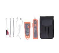 Kit multiusos de localizador de cables y probador de red para líneas telefónicas y cables LAN - Rastreador y detector de cables con flash LED - Prueba de continuidad y estado de