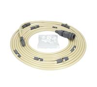 Kit nebulizador - sistema de 15 metros con 9 boquillas de latón, ideal para enfriamiento mediante pulverización de gotas microscópicas.