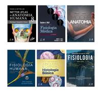 Kit Netter Atlas de Anatomia Humana + Fisiologia + 4 livros