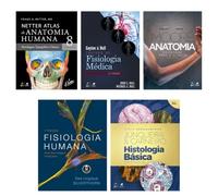 Kit Netter Atlas de Anatomia Humana + Fisiologia Humana + 3 livros