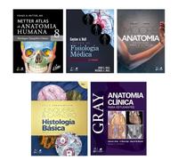 Kit Netter Atlas de Anatomia Humana + Gray + 3 livros