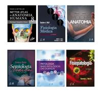 Kit Netter Atlas de Anatomia Humana + Porth - Fisiopatologia + 4 livros