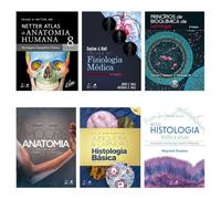 Kit Netter Atlas de Anatomia Humana + Princípios de Bioquímica + 4 livros