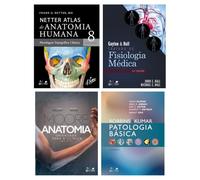 Kit Netter Atlas de Anatomia Humana + Robbins & Kumar Patologia + 2 livros