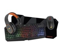 KIT NETWAY GAMING XKS600 AURICULARES BT+RATON+TECLADO+ALFOM XL combo APP-NW3672