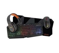 KIT NETWAY GAMING XKS600 AURICULARES BT+RATON+TECLADO+ALFOM XL combo APP-NW3672