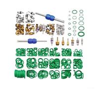 Kit Núcleo Válvula AC Coche 310 Piezas R134a | 310 piezas totales, 40 núcleos válvula, 270 o-rings, compatible para r12 R134a, reparación completa AC