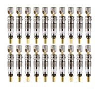Kit Núcleo Válvula para presta para Reparación MTB 10Uds Kit(20PCS) | para latón , compatible para presta, para fácil montaje, ideal reparación pinchazos, pack 10 unidades