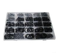 Kit O de goma de nitrilo con 1500 arandelas de sellado resistentes a altas temperaturas para reparaciones automotrices, accesorios de tubería y necesidades mecánicas en estuche de almacenamiento