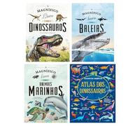 Kit O magnífico livro dos dinossauros + Atlas dos dinossauros + 2 livros