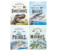 Kit O magnífico livro dos dinossauros + O magnífico livro + 2 livros