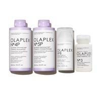 Kit Olaplex Nº.3 + Nº.4P + Nº.5P + Nº.8 - Reparación, matización e hidratación completa para cabello rubio
