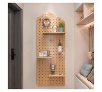 Kit organizador de pared de tablero perforado, paneles de exhibición de madera para oficina en casa, cocina, garaje o sala de manualidades