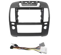 Kit Panel Instalación para Radio Android Adaptador para Marco para Nissan para Navara D40 para Frontier para Pathfinder 2004-2014 9 Pulgadas WEFOLCC(Full Set Black)