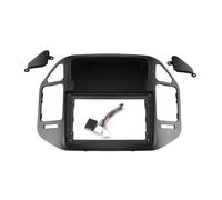 Kit Panel Montaje para Radio Salpicadero con Adaptador Fasica para Mitsubishi para Pajero V73 V60 V68 2004-2011 Accesorios Coche(Black Frame Cable)